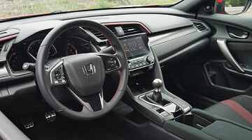 Interior appearance of the 2021 Honda Civic Hatchback available at Midlands Honda