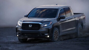 Exterior appearance of the 2021 Honda Ridgeline available at Midlands Honda