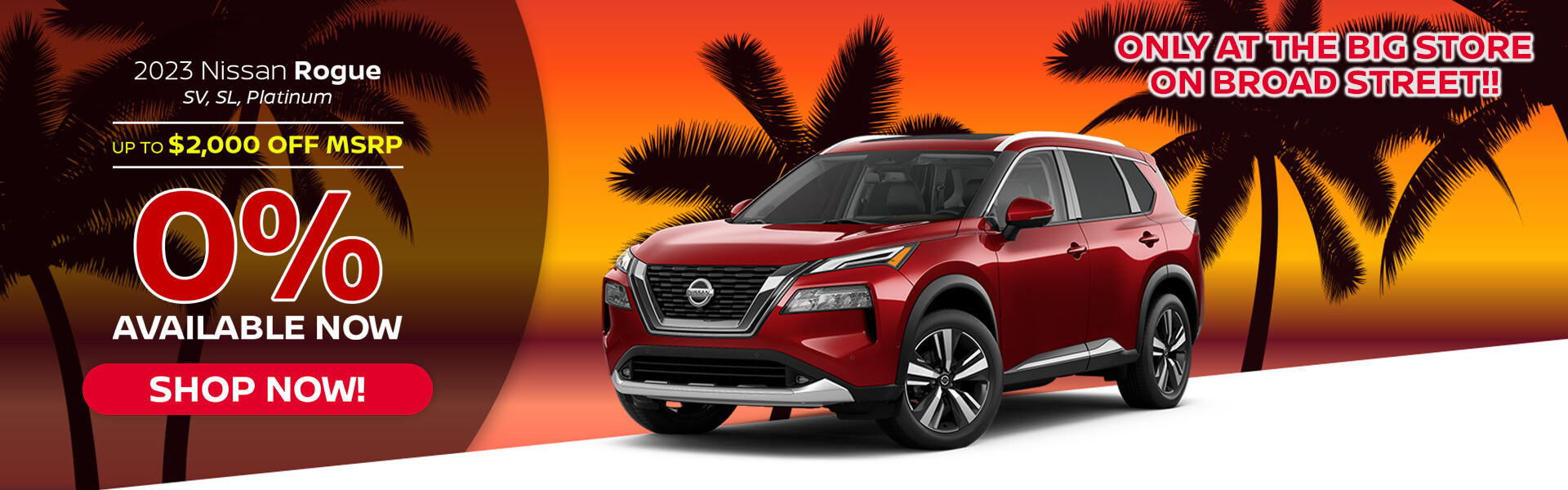 nissan rogue zero percent financing