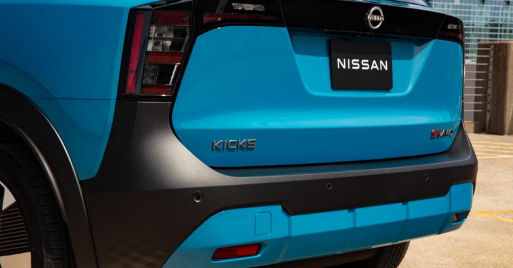 The rear portion of a 2025 Nissan Kicks