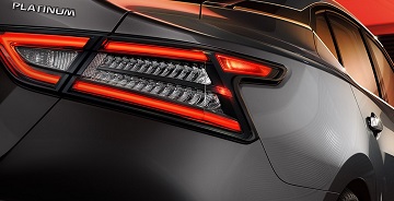 Taillights of the 2021 Nissan Maxima at Gastonia Nissan