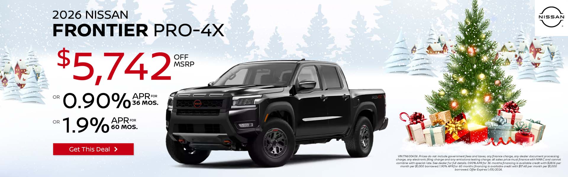 2026 NISSAN FRONTIER PRO-4X