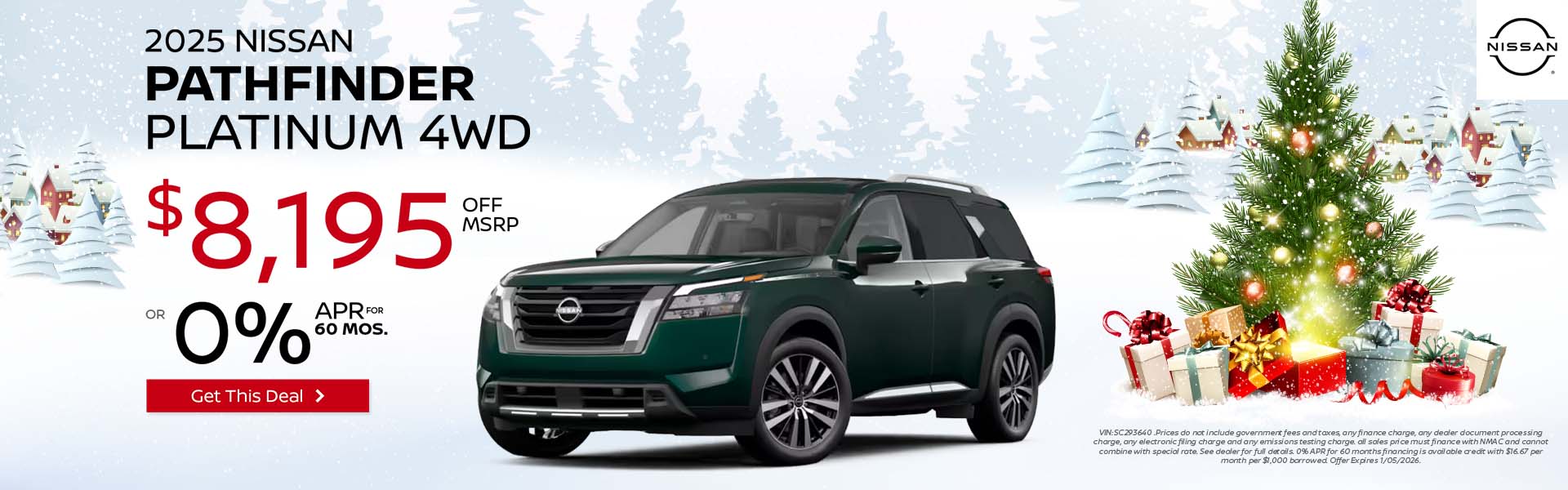 2025 NISSAN PATHFINDER PLATINUM 4WD