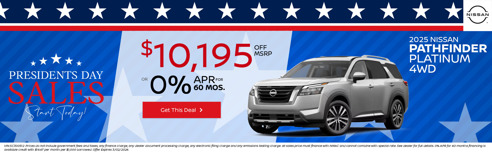 Pathfinder 2025 NISSAN PATHFINDER PLATINUM 4WD