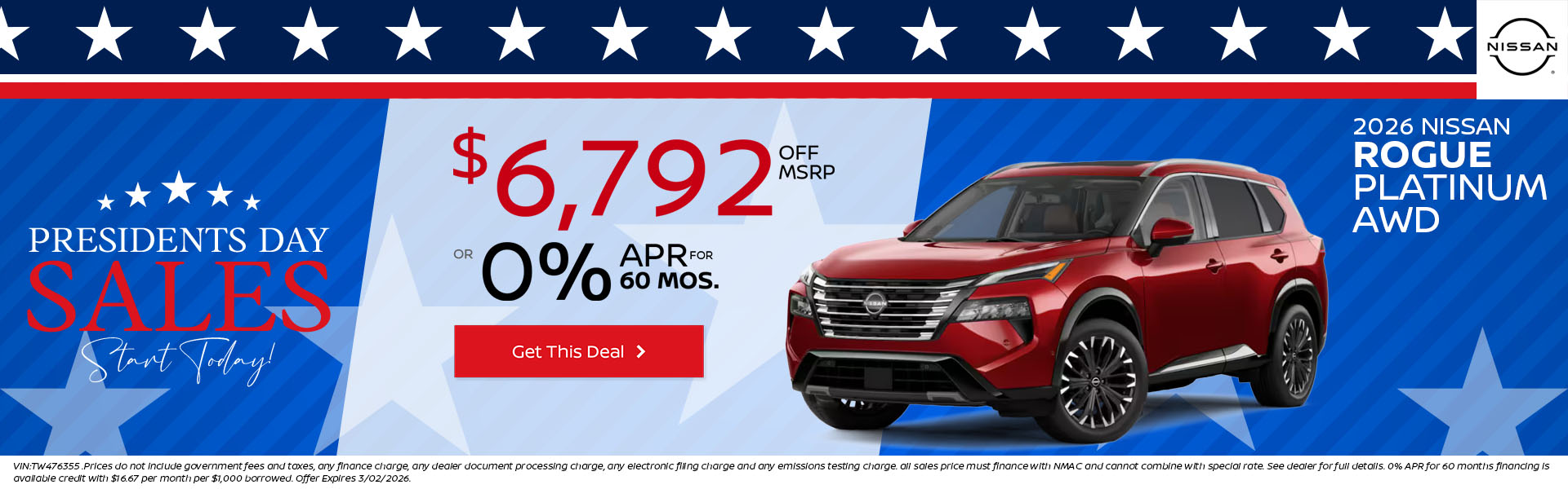 rogue 2026 NISSAN ROGUE PLATINUM AWD