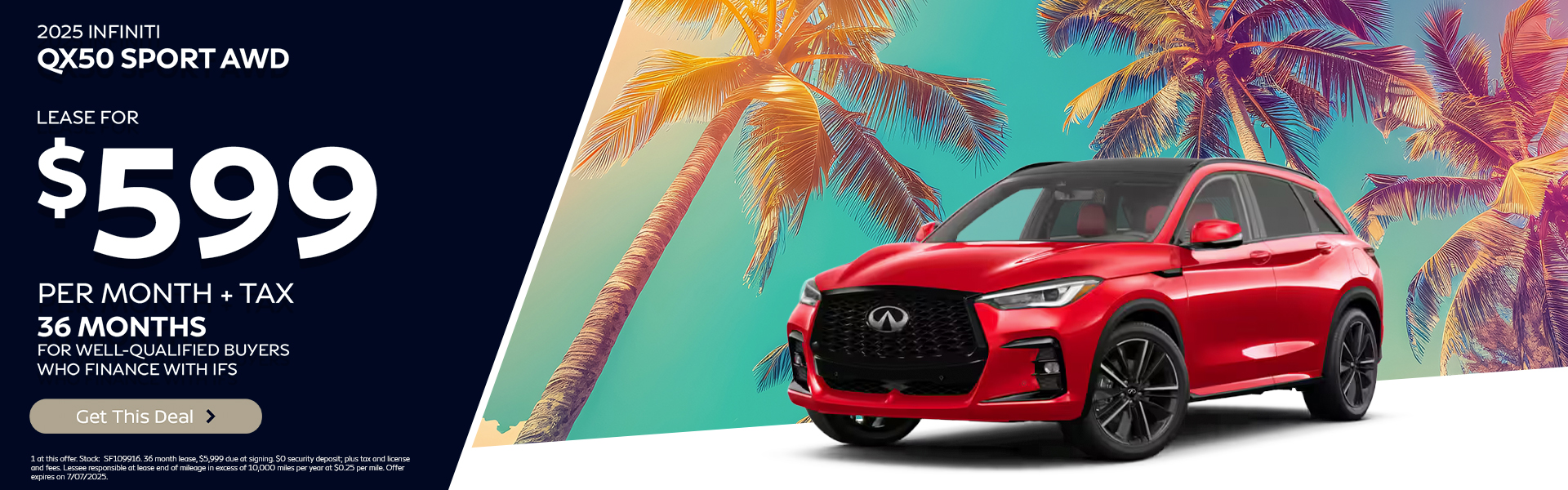 qx50 lease offer