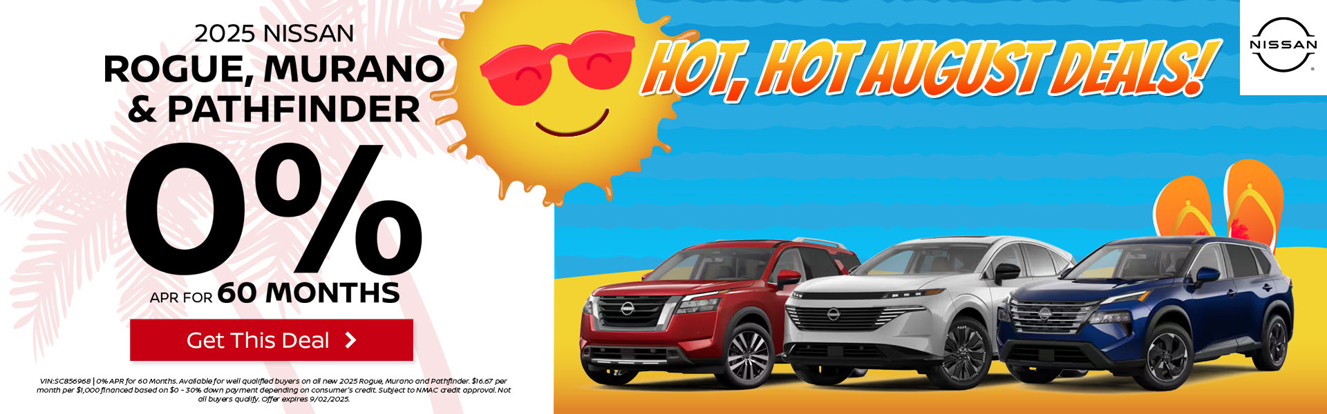 2025 Nissan Rogue, Murano and Pathfinder