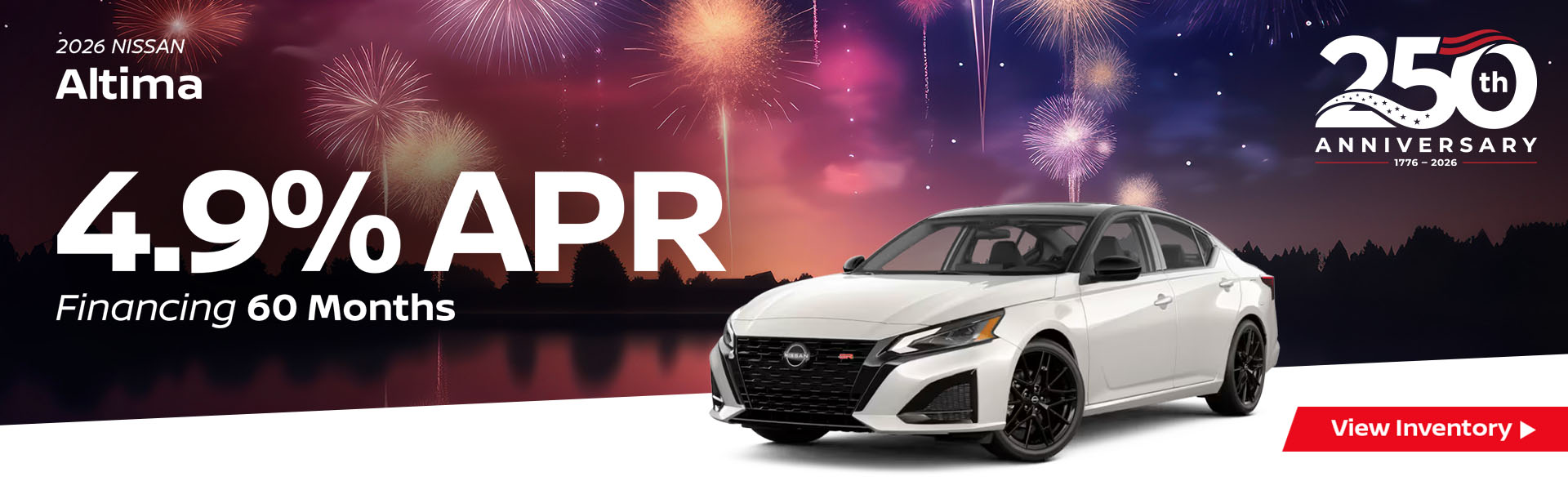 2026 Nissan Altima 4.9% APR Financing 60 Months