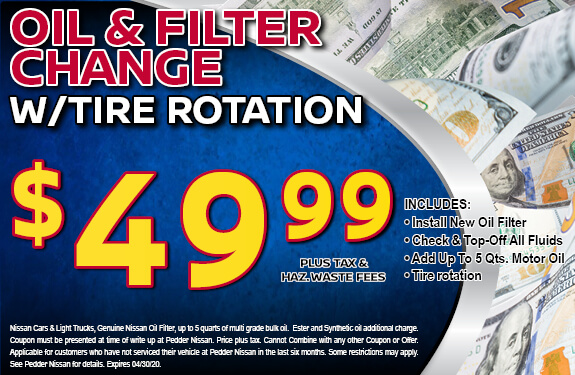 Oil & Filter Change with Tire Rotation