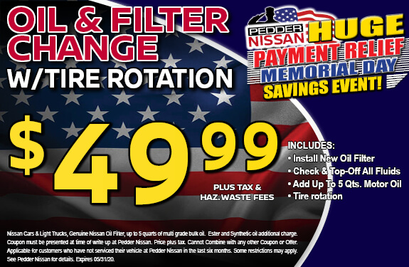 Oil & Filter Change with Tire Rotation