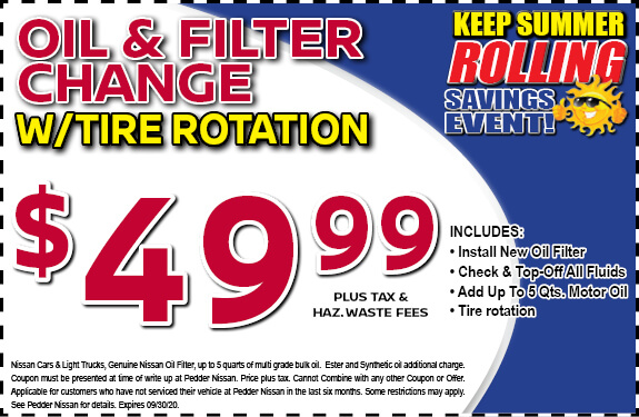 Oil & Filter Change with Tire Rotation