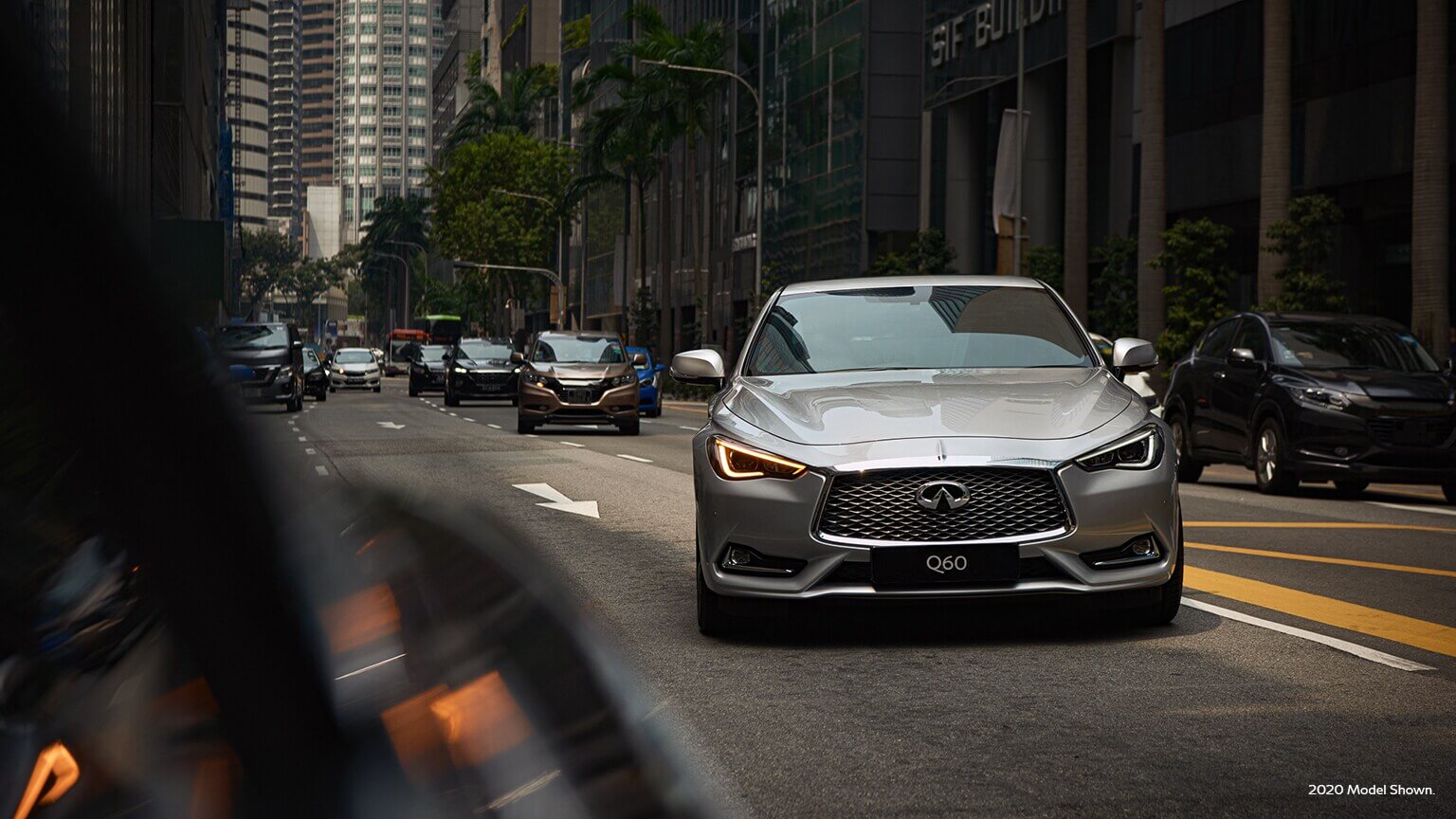 2021 Infiniti Q60 with 3.0 liter V6 engine