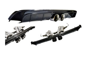 Q60 CENTER EXIT CARBON FIBER DIFFUSER & CENTER EXHAUST W/RESONATORS