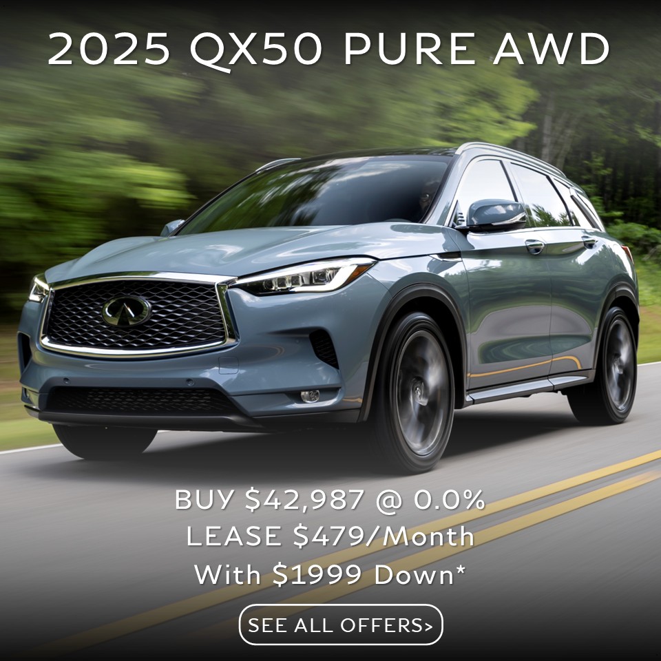 QX50 OFFER 2025 Infiniti QX50 Special Lease and Finance Purchase Offer Deal