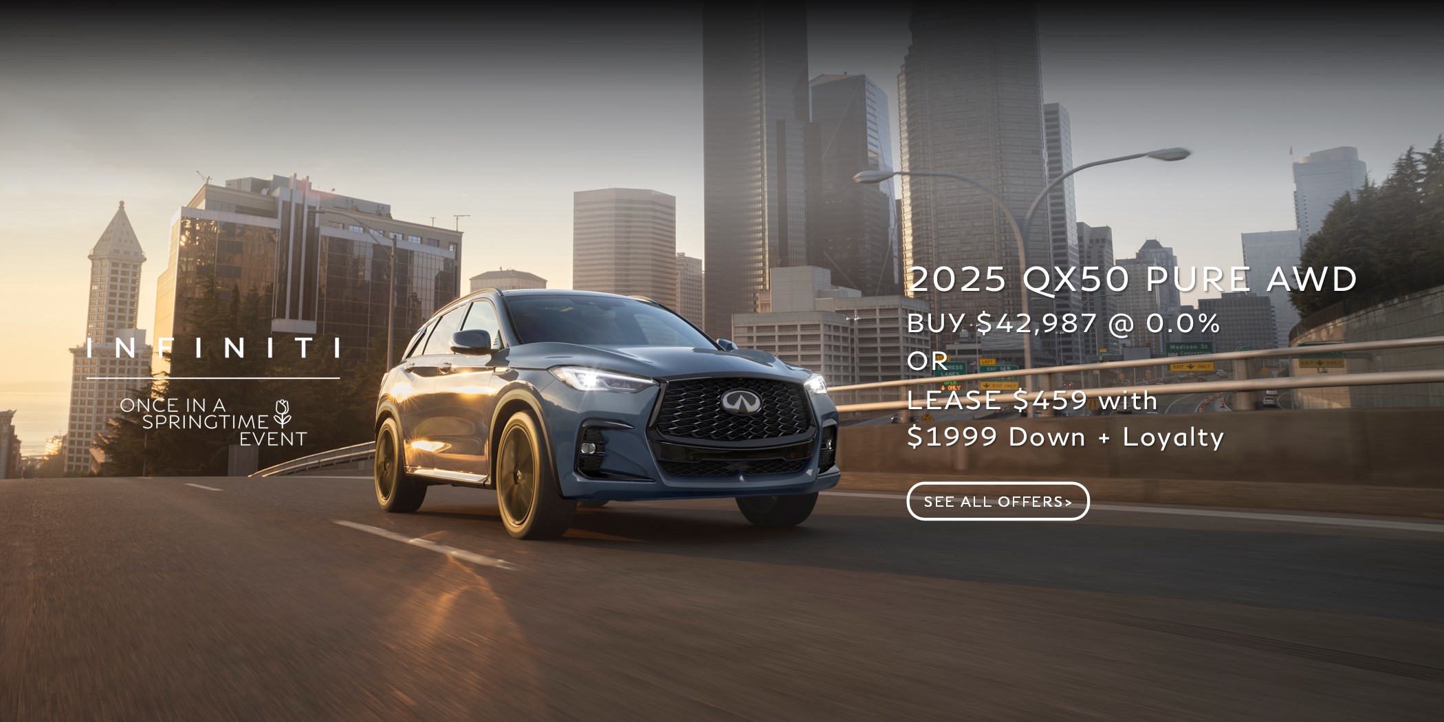 QX50 OFFER 2025 Infiniti QX50 Special Lease and Purchase Deal Offer with Financing