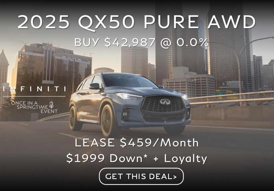 QX50 OFFER 2025 Infiniti QX50 Special Lease and Purchase Deal Offer with Financing