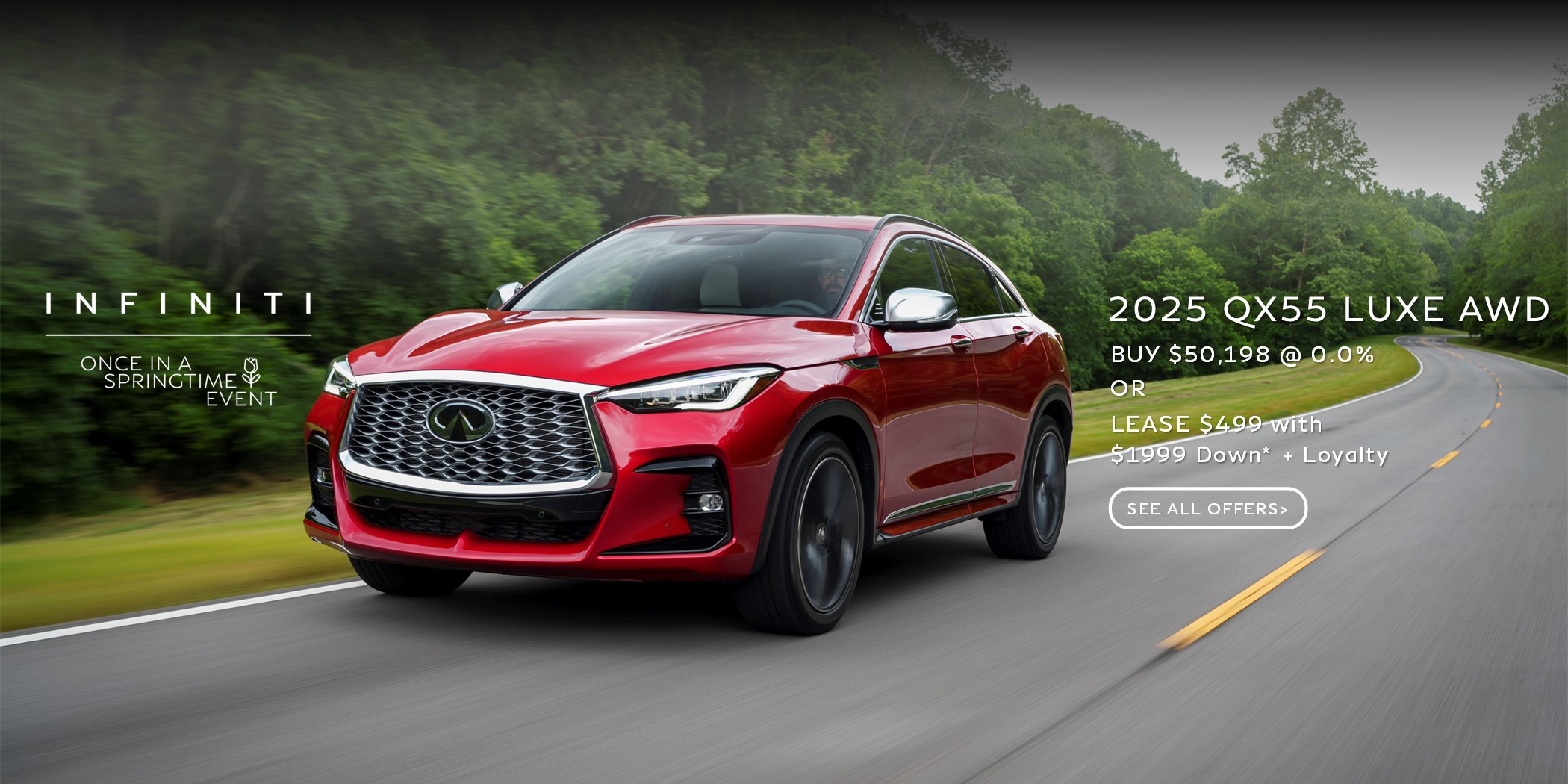QX55 OFFER 2025 Infiniti QX55 Special Lease and Purchase Deal Offer with Financing