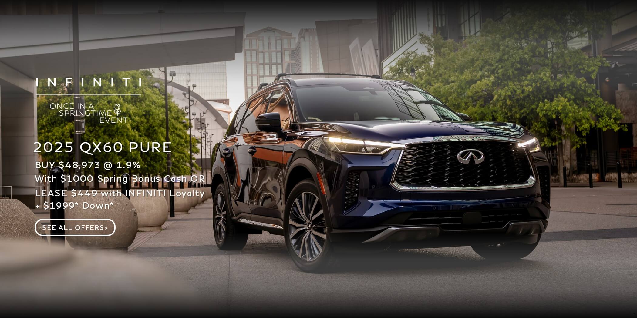 INFINITI QX60 2025 Infiniti QX60 Special Lease and Purchase Deal Offer