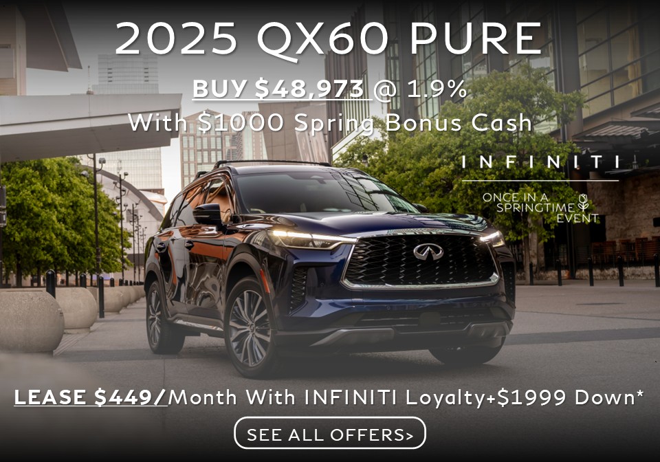 INFINITI QX60 2025 Infiniti QX60 Special Lease and Purchase Deal Offer