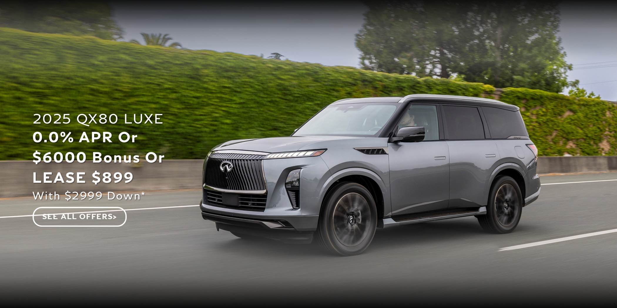 INFINITI QX80 Infiniti QX80 Special APR Finance Purchase and Lease Deal