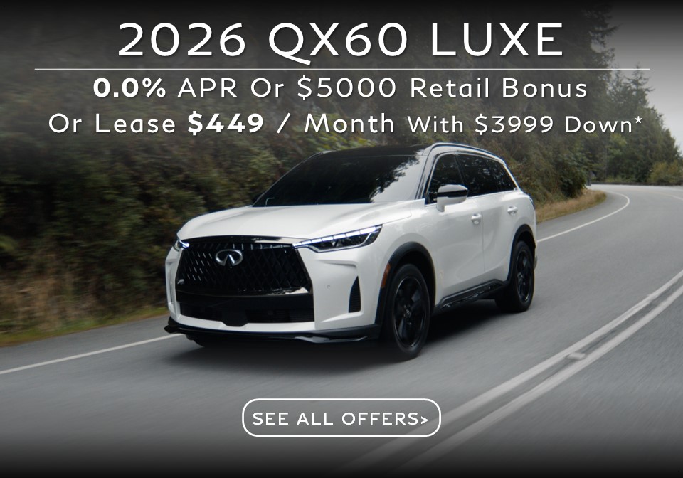 2026 Infiniti QX60 Special Lease and APR Finance Deal Offer