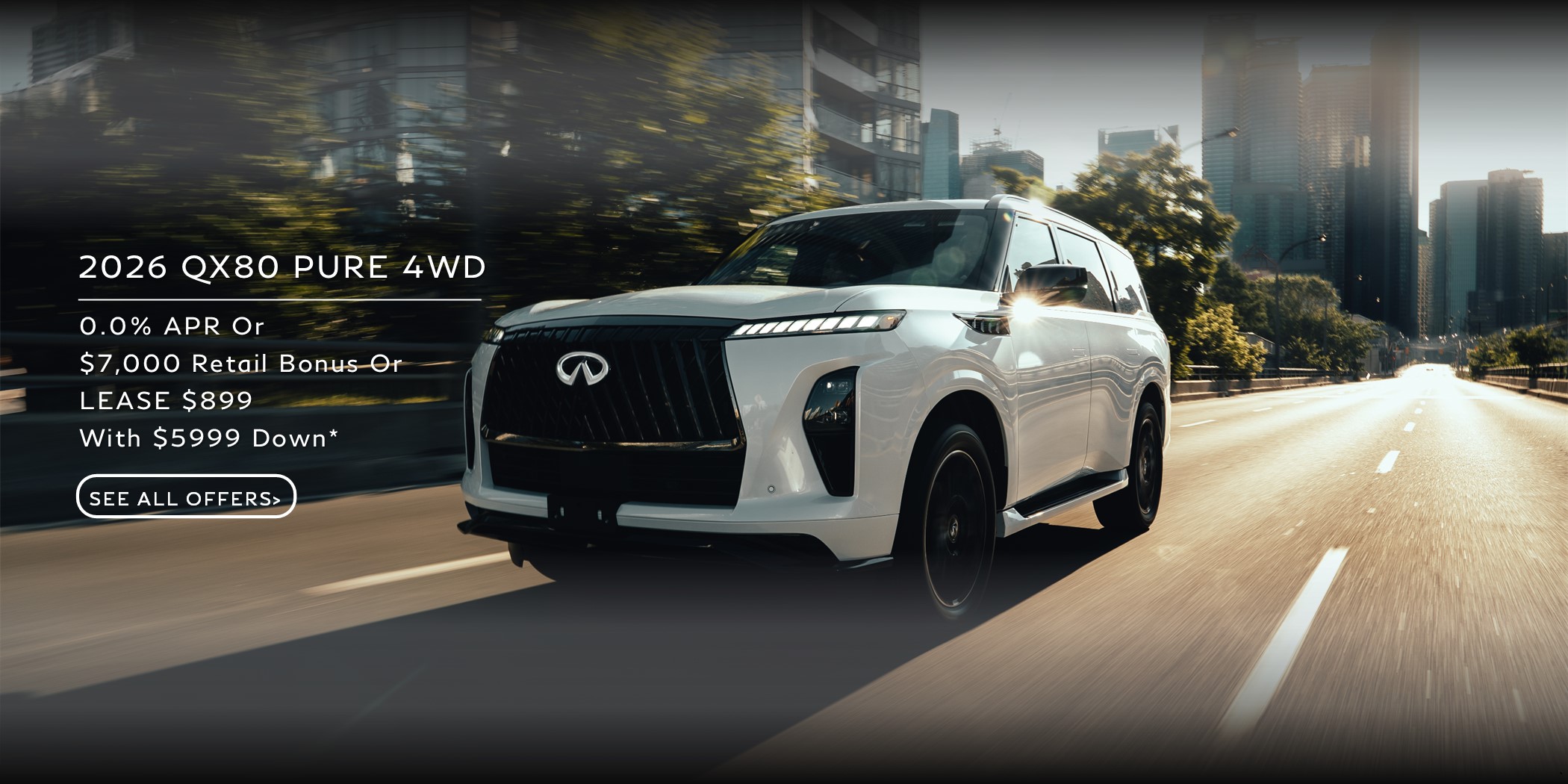2026 Infiniti QX80 Special Lease and APR Finance Deal