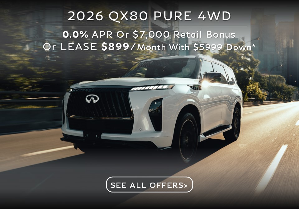 2026 Infiniti QX80 Special Lease and APR Finance Deal