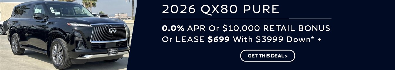 INFINITI QX80 Special Lease and APR Finance Purchase Deal Offer