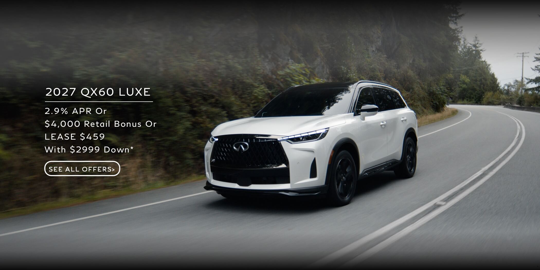 INFINITI QX60 LUXE Special Lease and APR Finance Deal for AUGUST