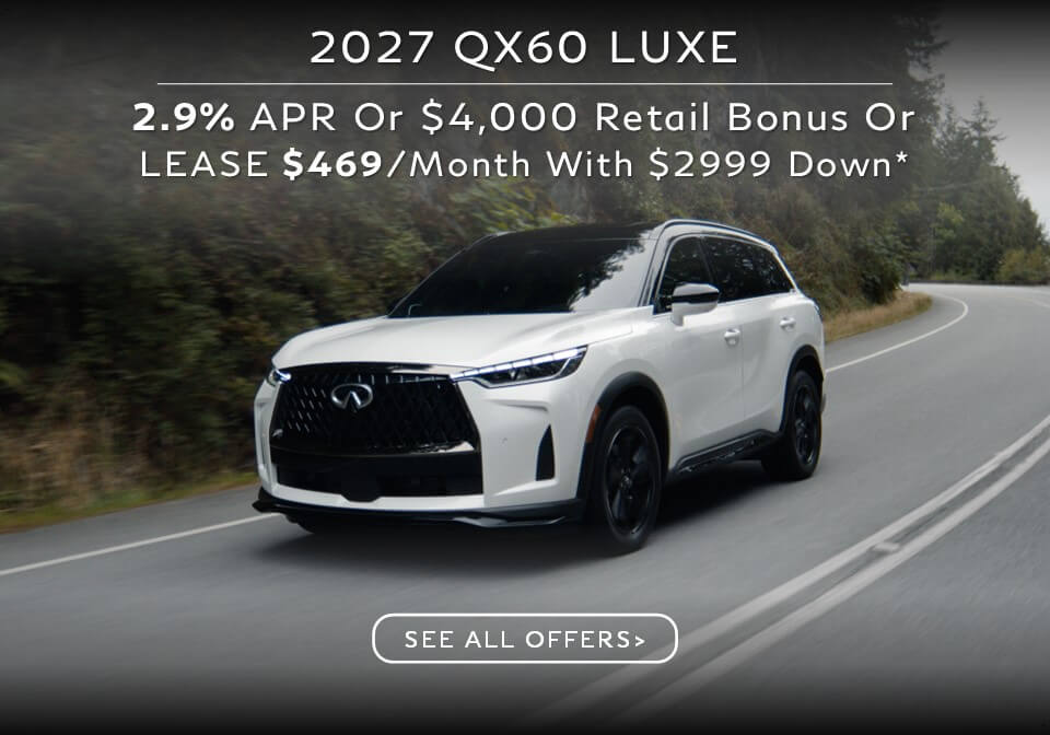 INFINITI QX60 LUXE Special Lease and APR Finance Deal for AUGUST