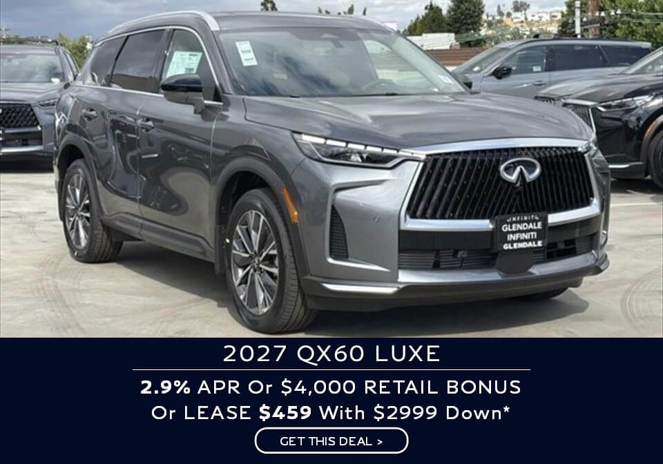 INFINITI QX60 LUXE Special Lease and APR Finance Deal for AUGUST