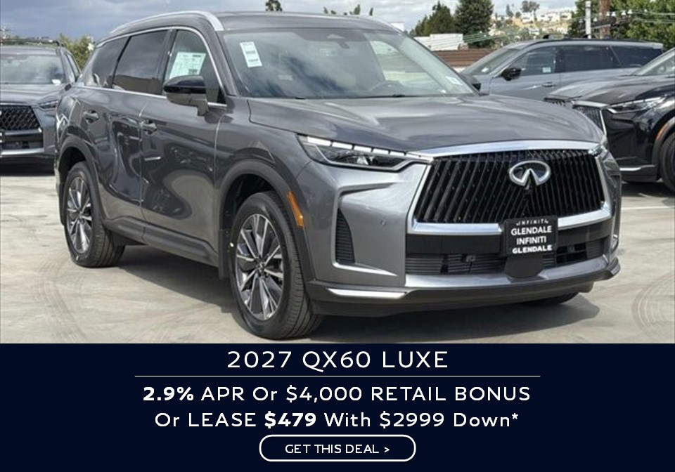 INFINITI QX60 INFINITI QX60 LUXE Special Lease and APR Finance Deal for AUGUST