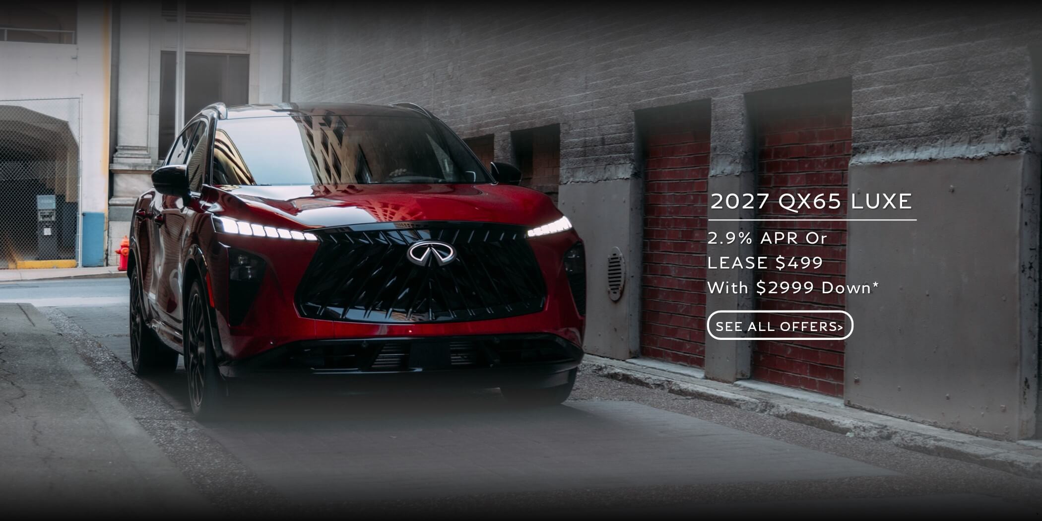 INFINITI QX65 Special Lease and APR FInance Deal for August 2026