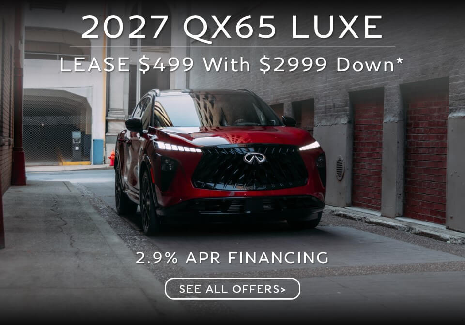 INFINITI QX65 INFINITI QX65 Special Lease and APR FInance Deal for August 2026