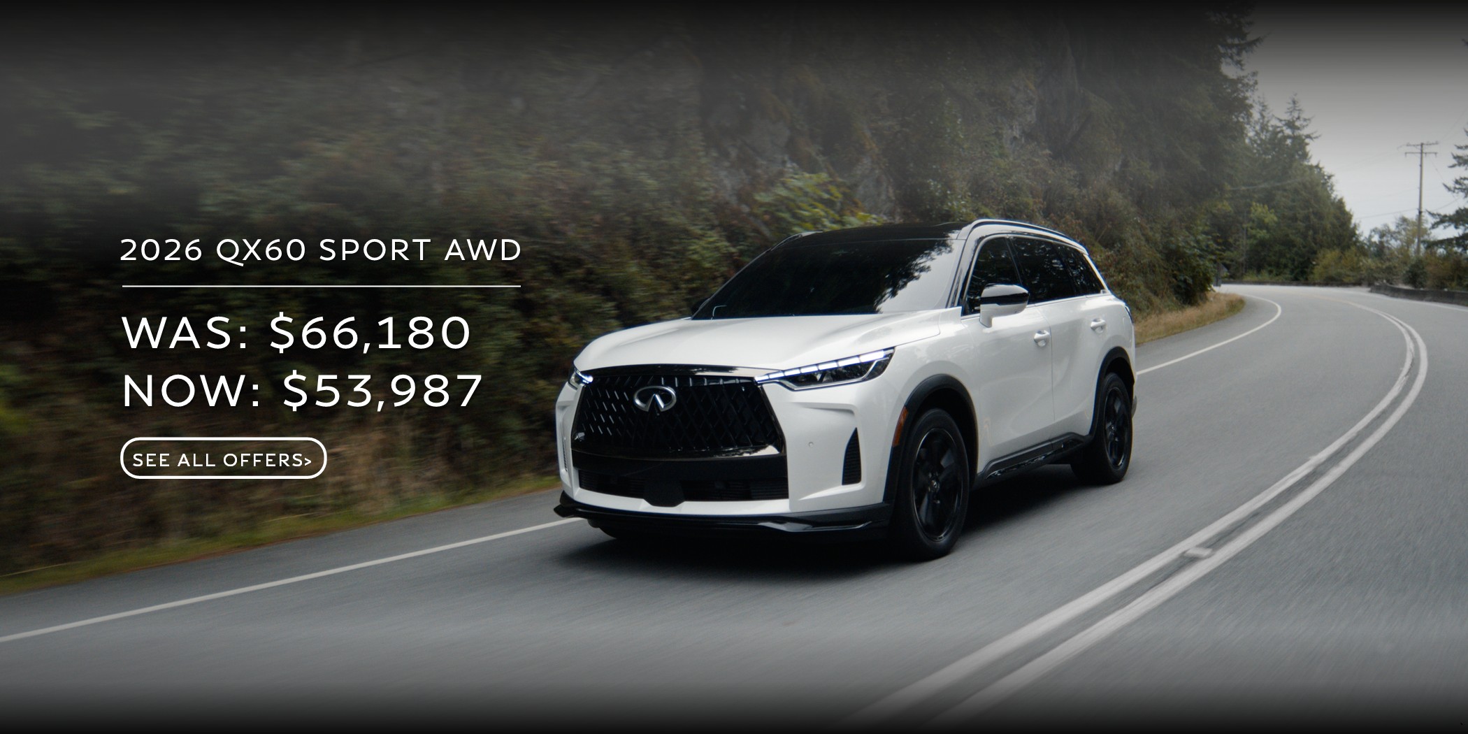 Infiniti QX60 Special Offer for October 2026