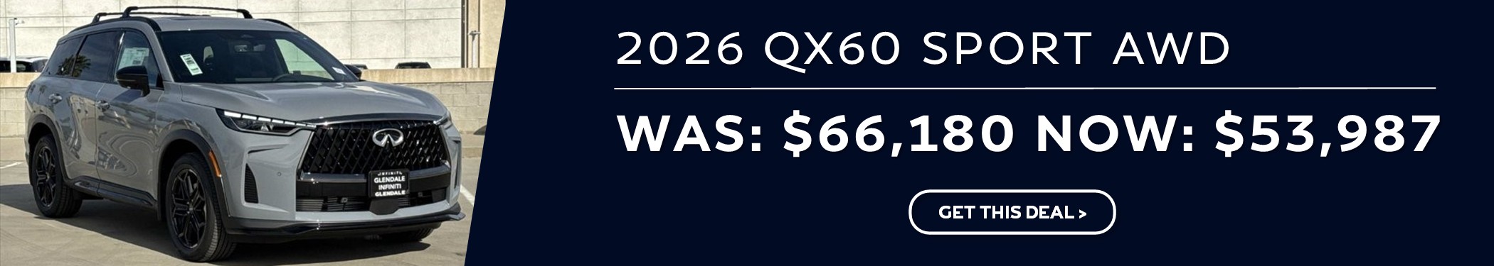 Infiniti QX60 Special Deal for October 2026