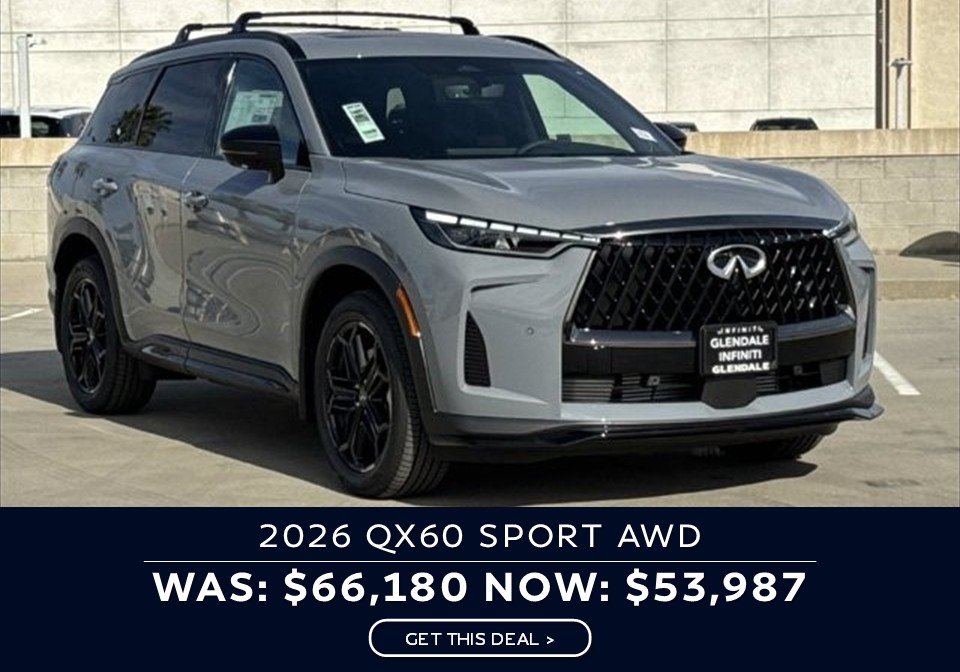 Infiniti QX60 Special Deal for October 2026