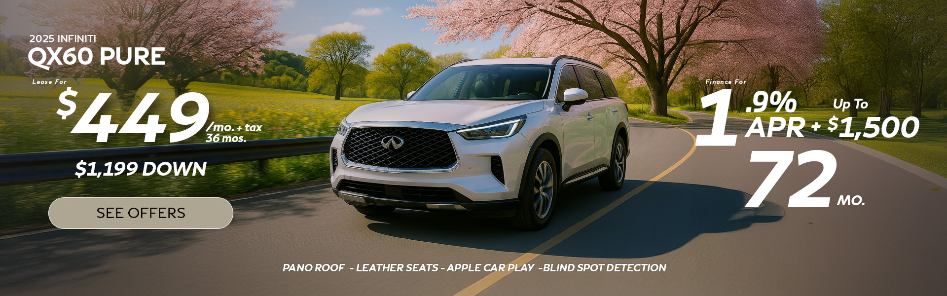New INFINITI QX60 Lease Special