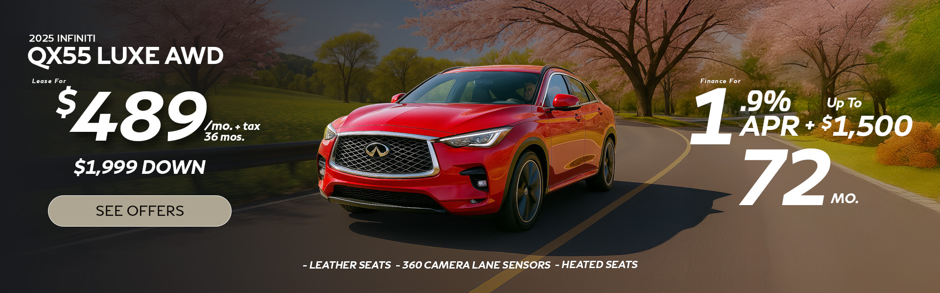 New INFINITI QX55 Lease Special