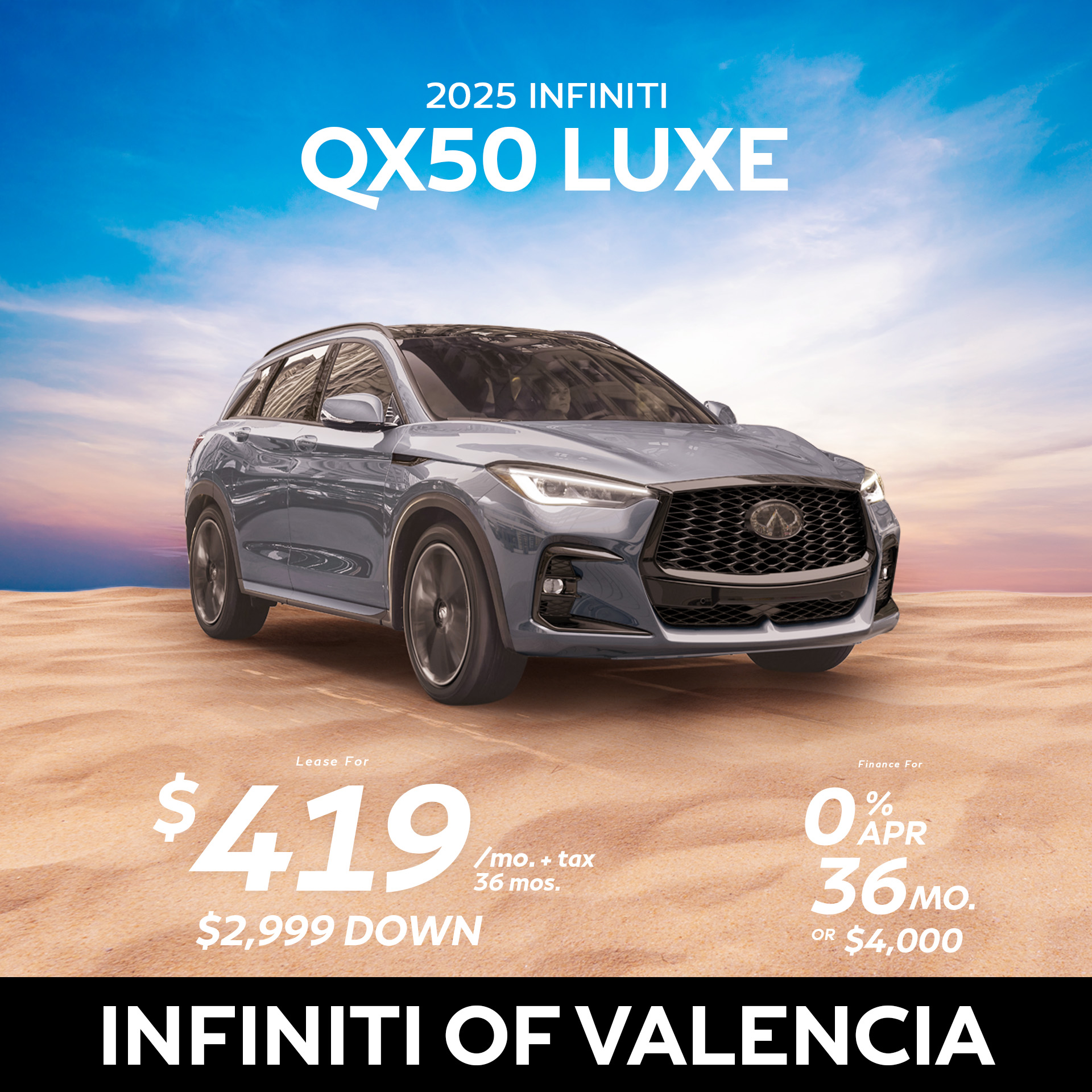 New Infiniti QX50 lease