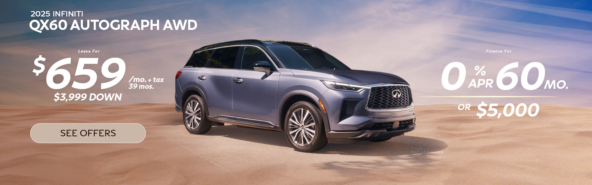New INFINITI QX60 lease offers