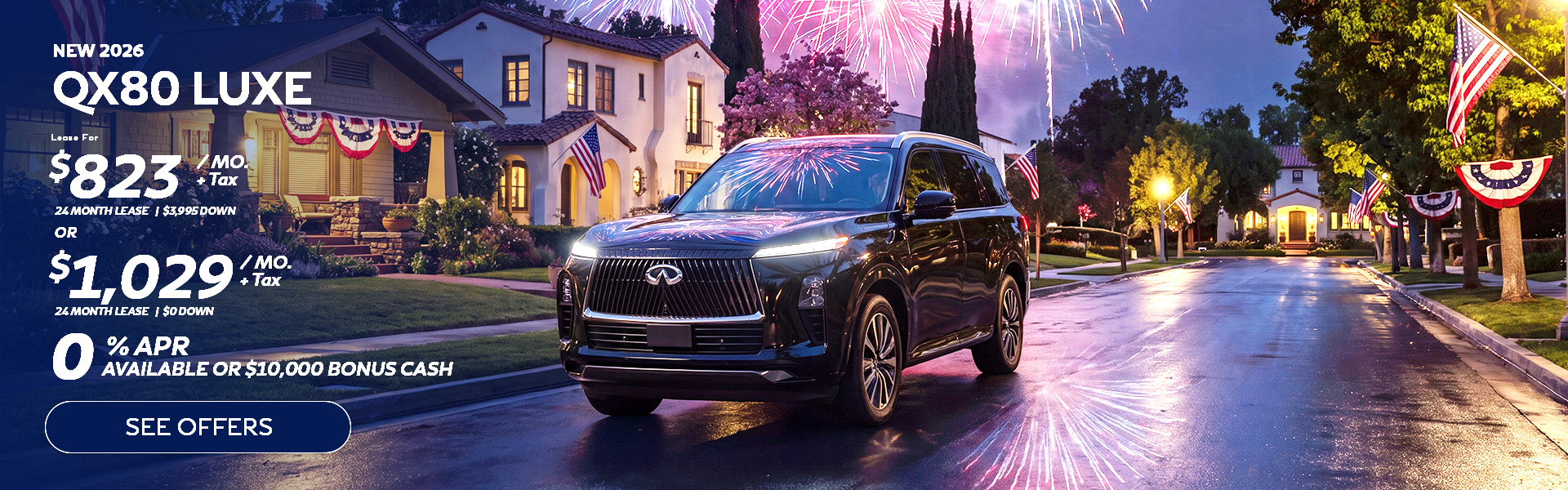 New Infiniti QX80 lease special