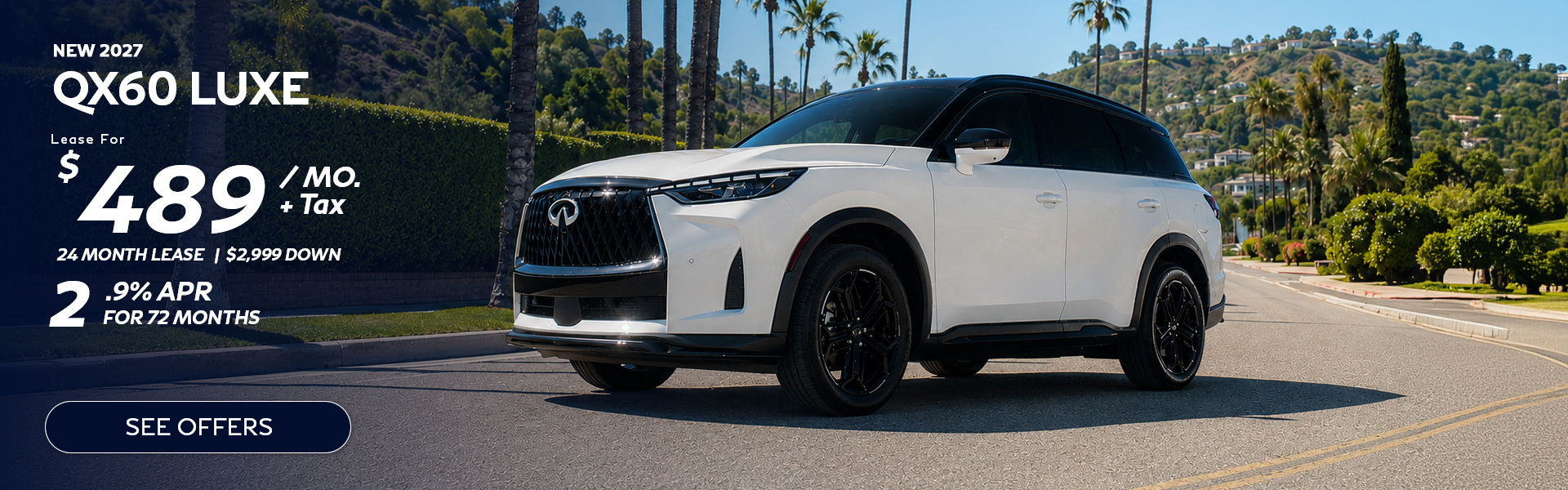 New Infiniti QX60 Lease Special