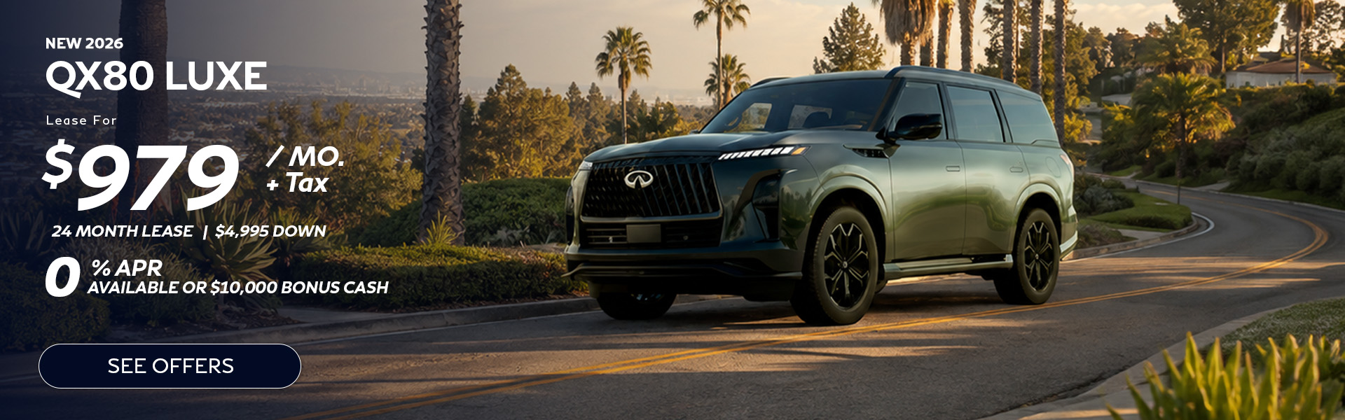 New Infiniti QX80 lease special