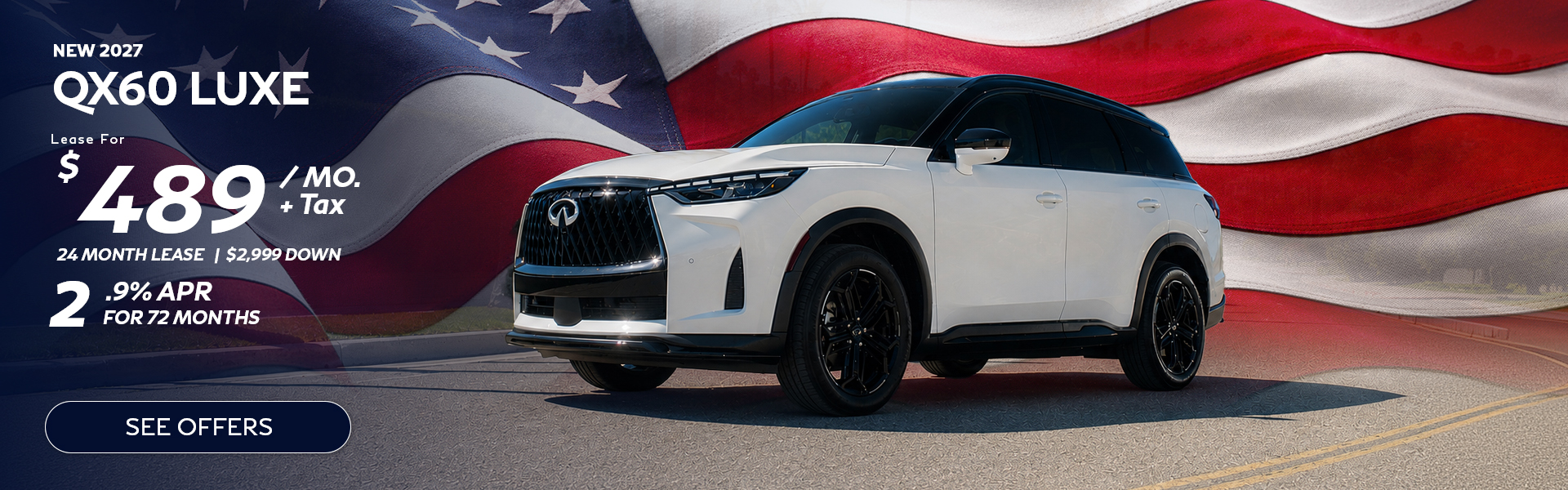 New Infiniti QX60 lease special