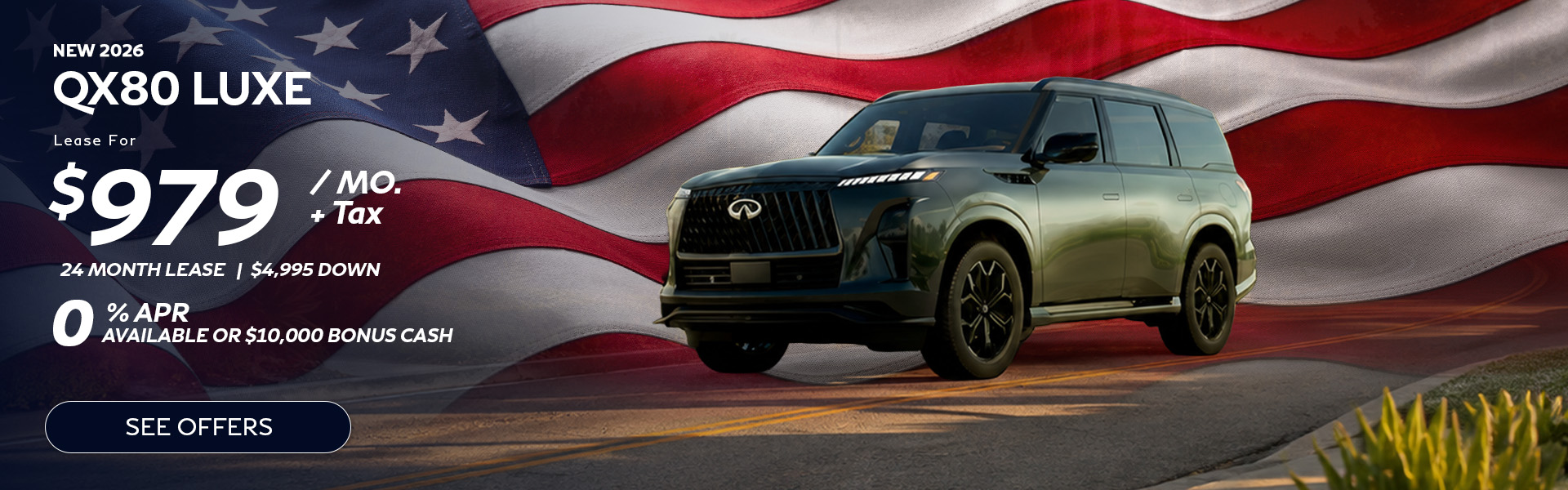 Infiniti QX80 lease special