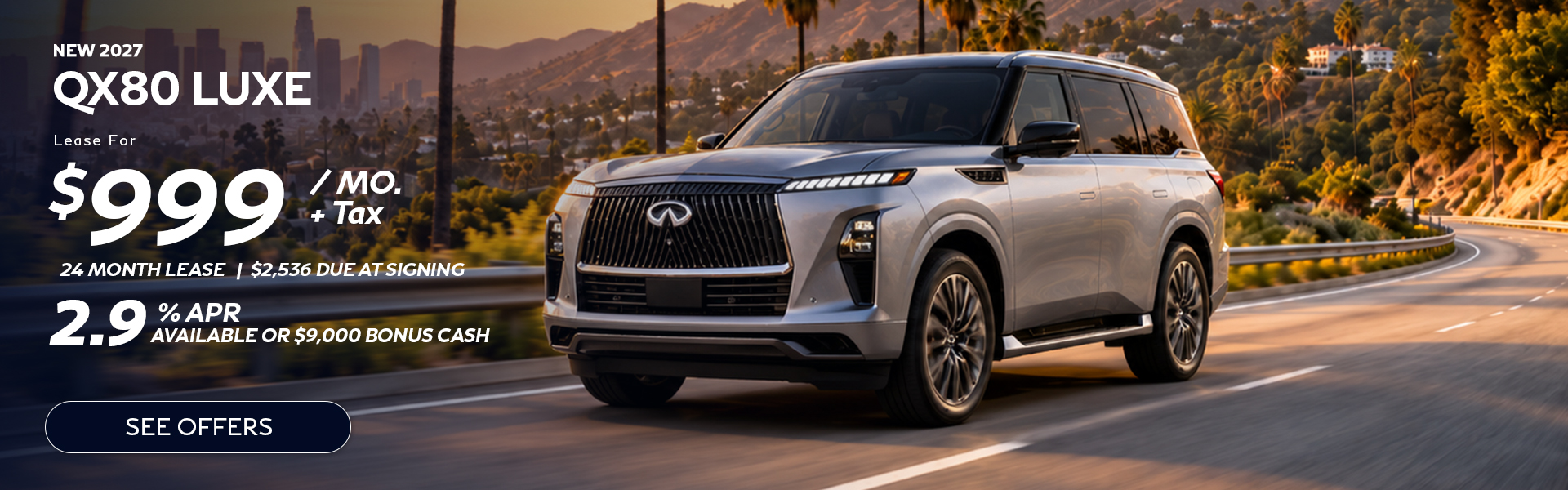 New INFINITI QX80 lease