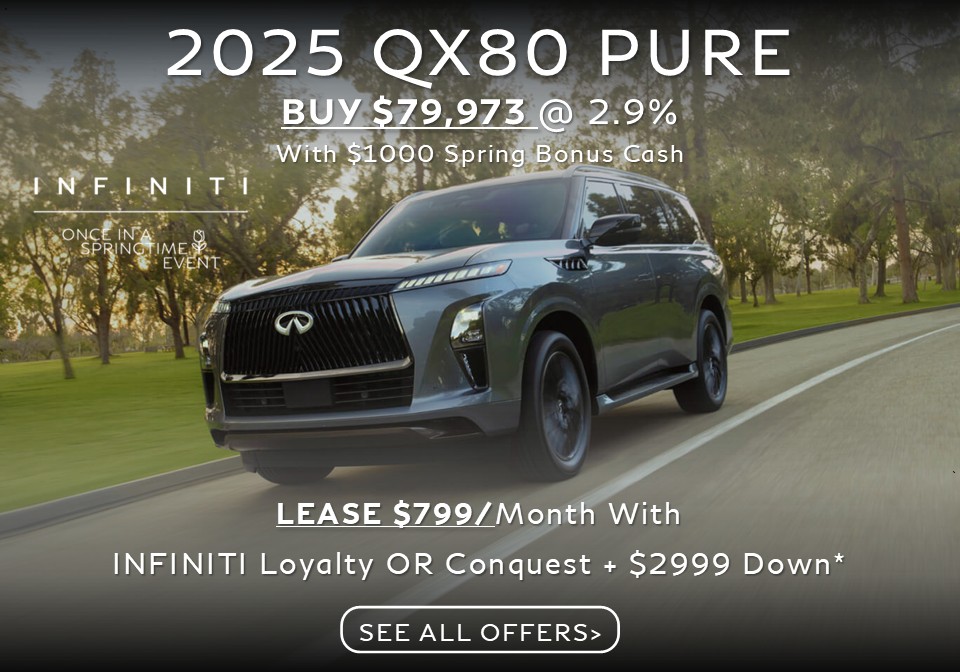 Infiniti QX80 Special Lease and APR Purchase Deal Offer