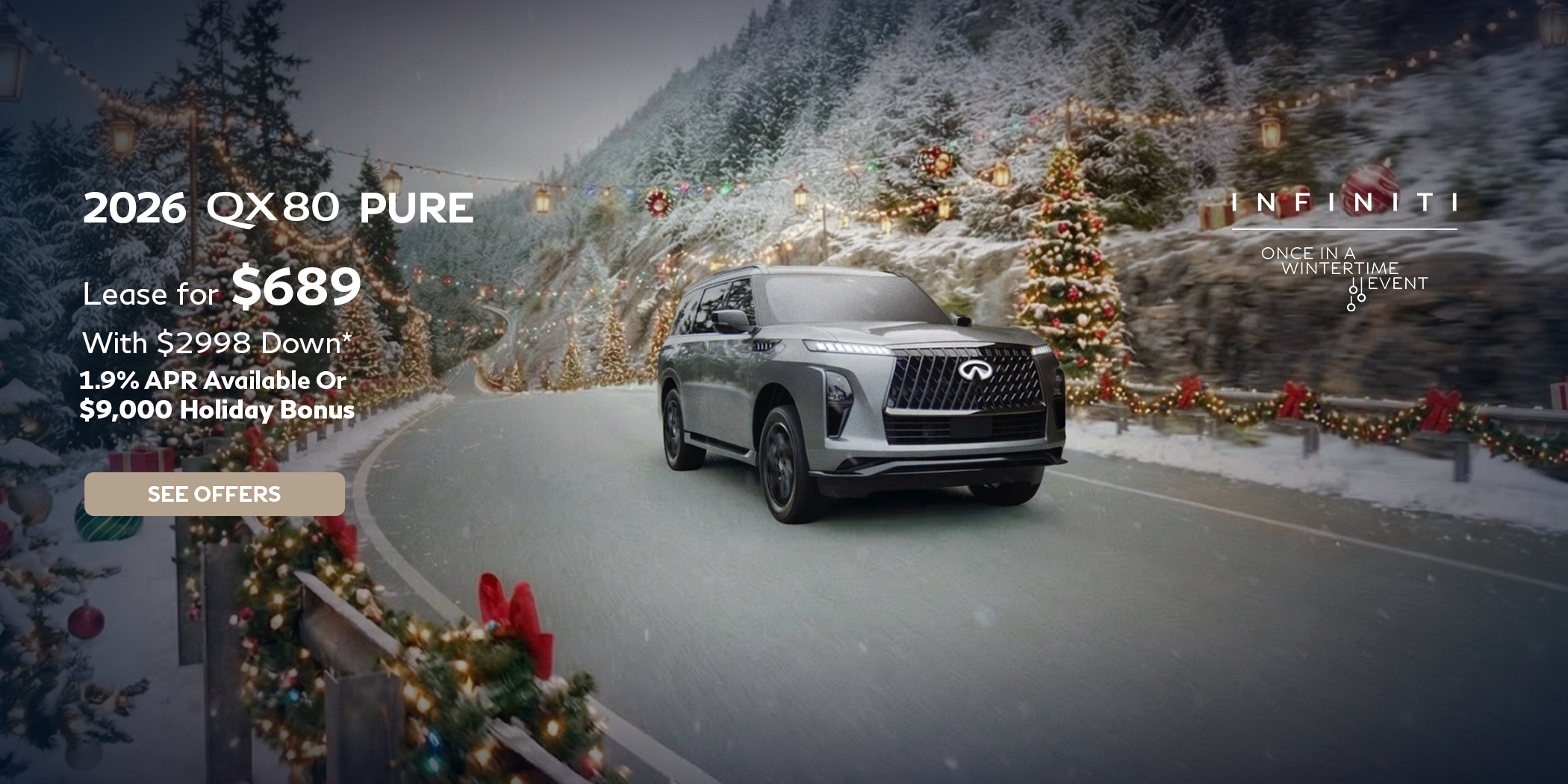 New INFINITI QX80 lease special