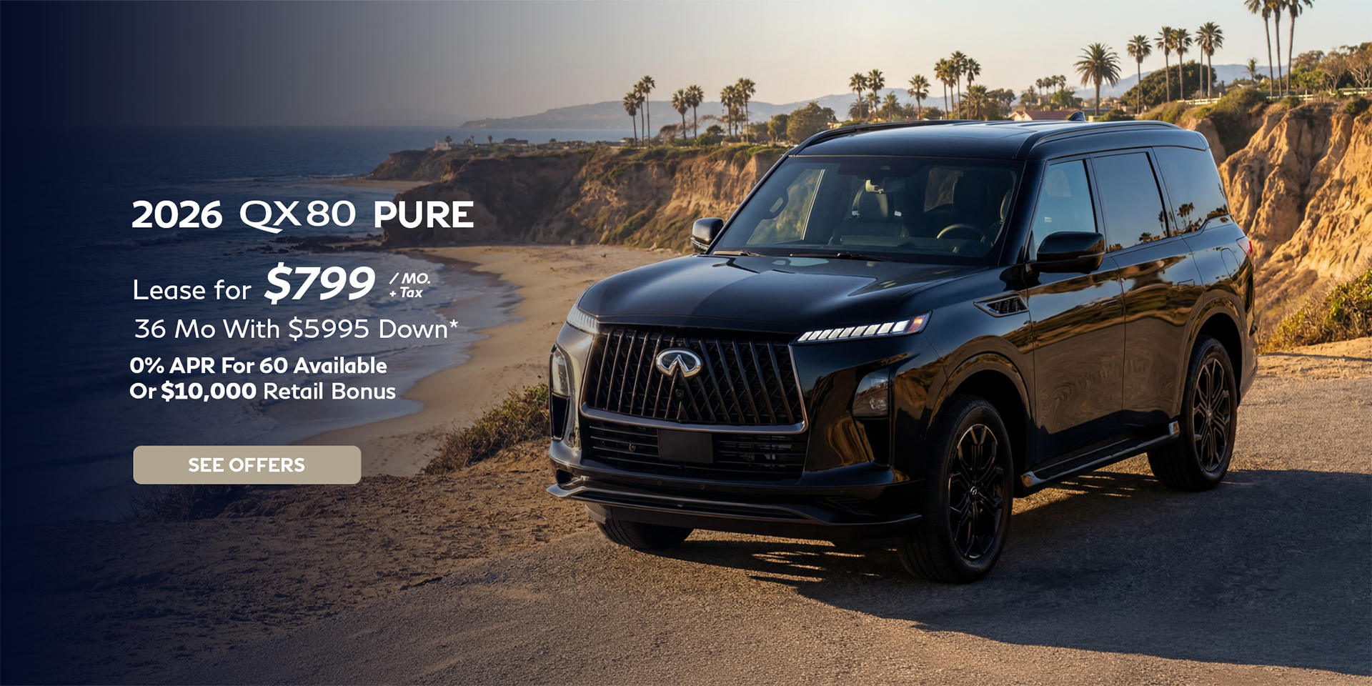 New INFINITI QX80 lease special